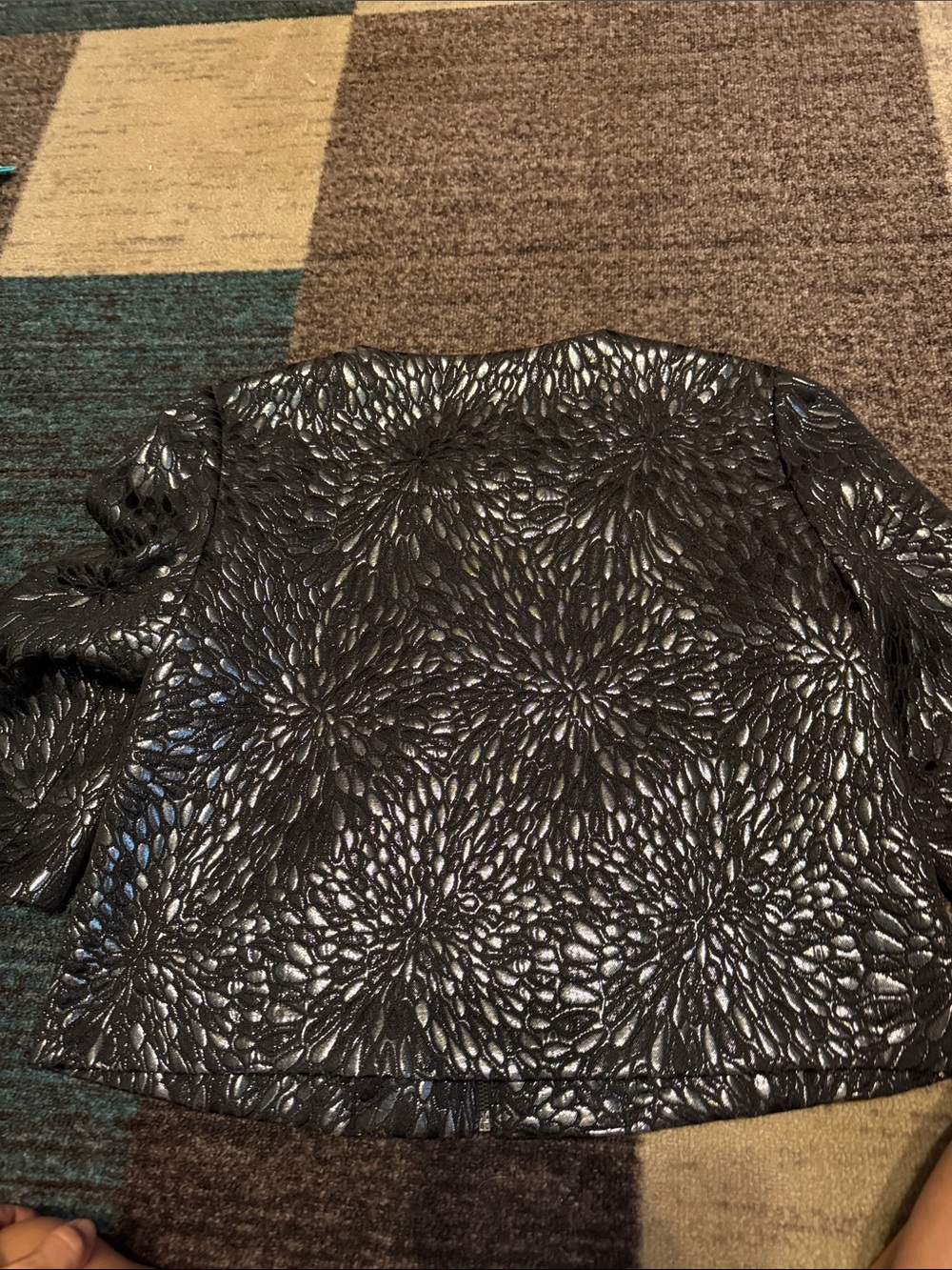 Ruby Rd. Black Quilted Floral-Texture Jacket - Picture 9 of 9